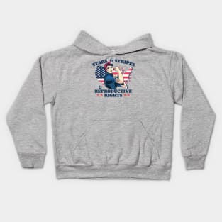 Stars and Stripes and Reproductive Rights // Patriotic American Rosie the Riveter Feminist Kids Hoodie